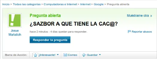 Las preguntas más tontas de Yahoo Respuestas