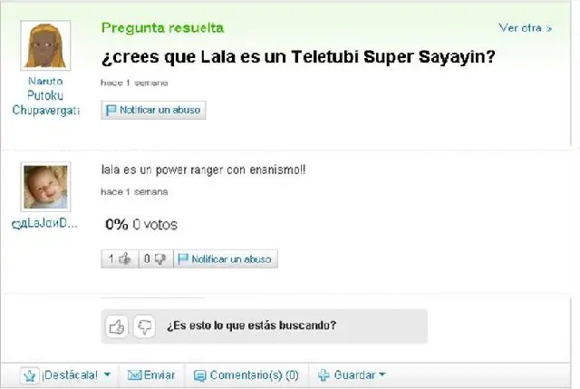 Las preguntas más tontas de Yahoo Respuestas