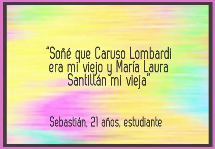 La gente anda soñando