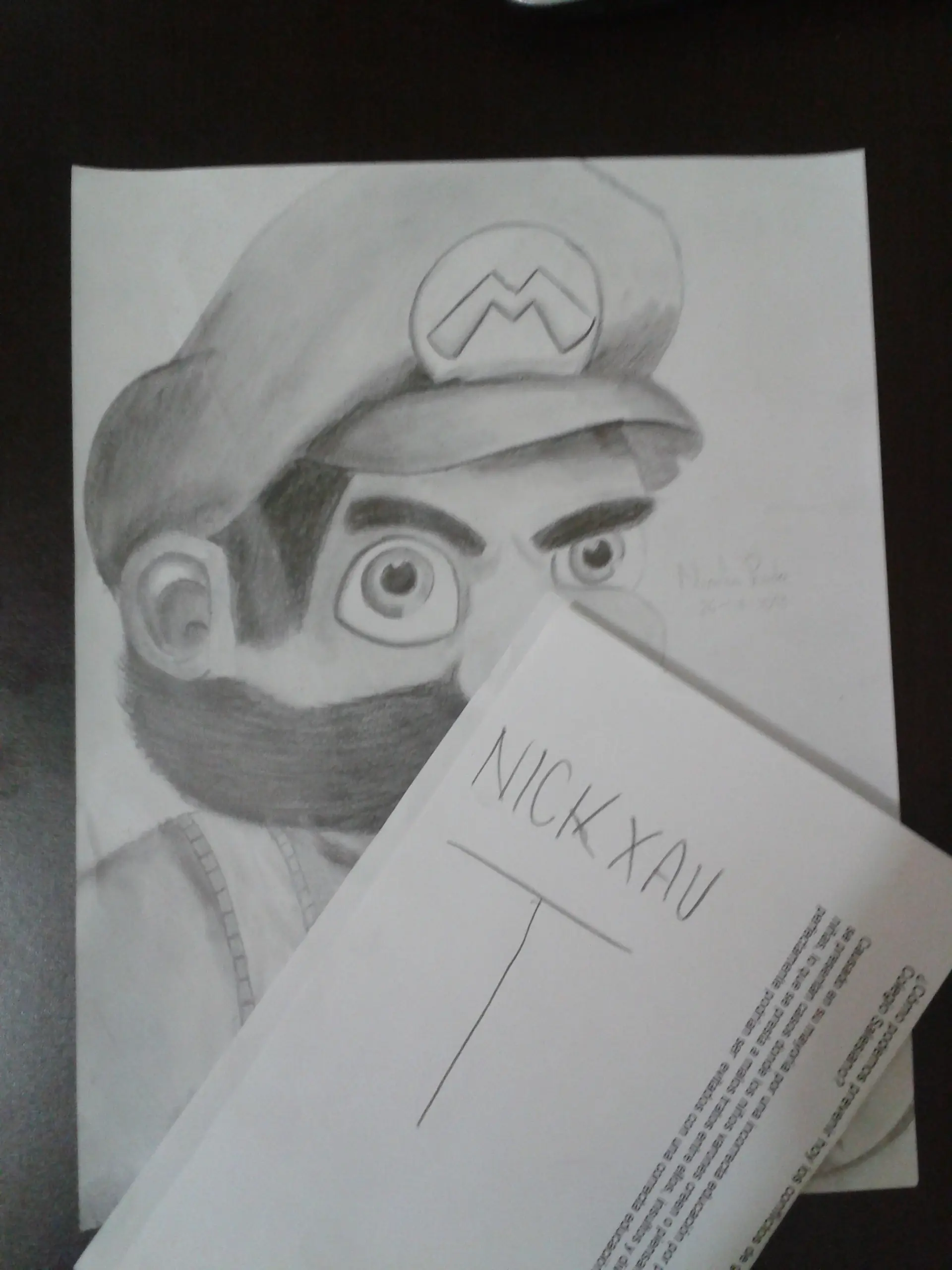retrato a mano