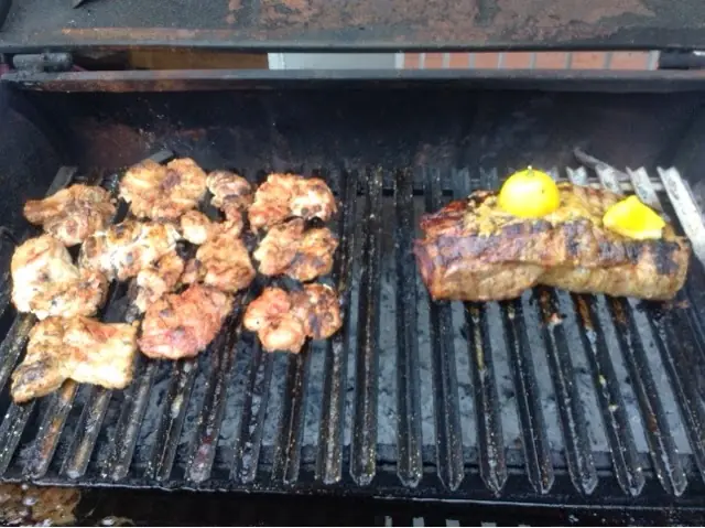 Bondiola con Mostaza y Mollejas a la Parrilla [Foto-Receta]