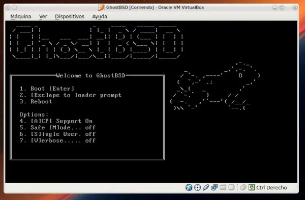 Probando ghostBSD
