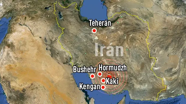 Sismo de 6.3 en Irán deja decenas de muertos y heridos