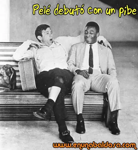 Pele debuto con un pibe!