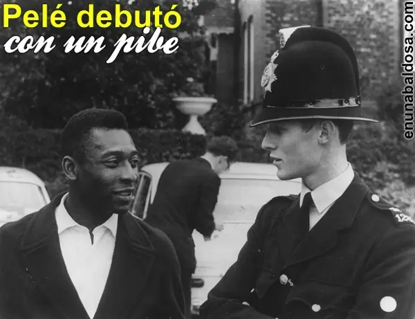 Pele debuto con un pibe!