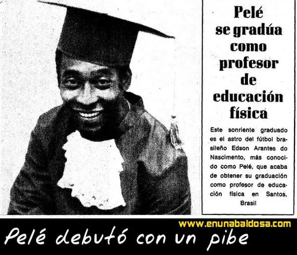 Pele debuto con un pibe!