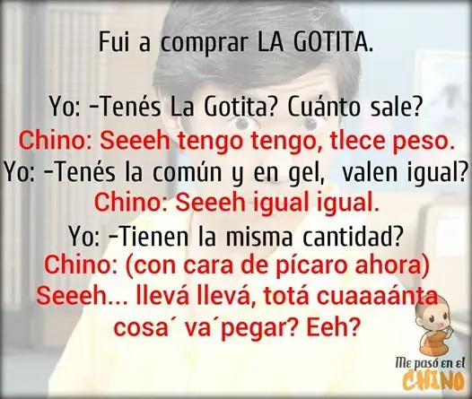 Me paso en el chino