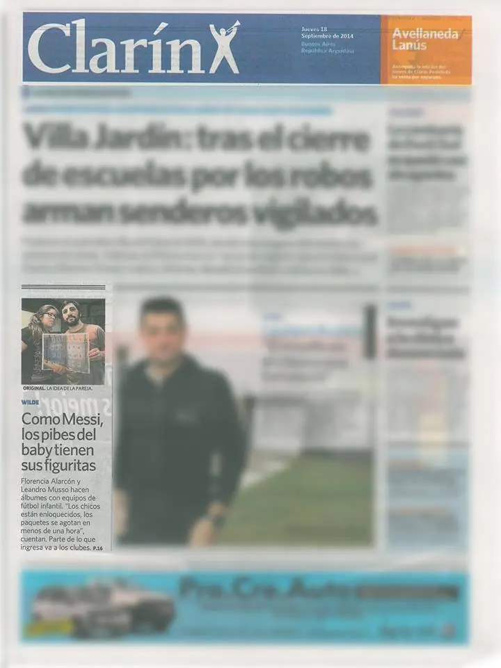 Nos hicieron una nota en Clarín