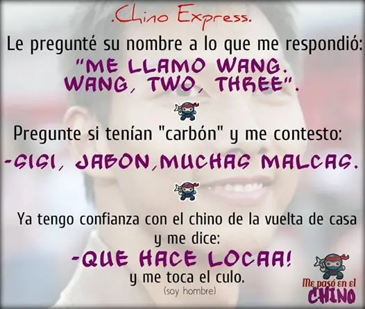 Me paso en el chino