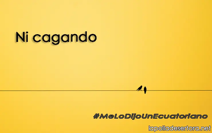 Me lo dijo un ecuatoriano