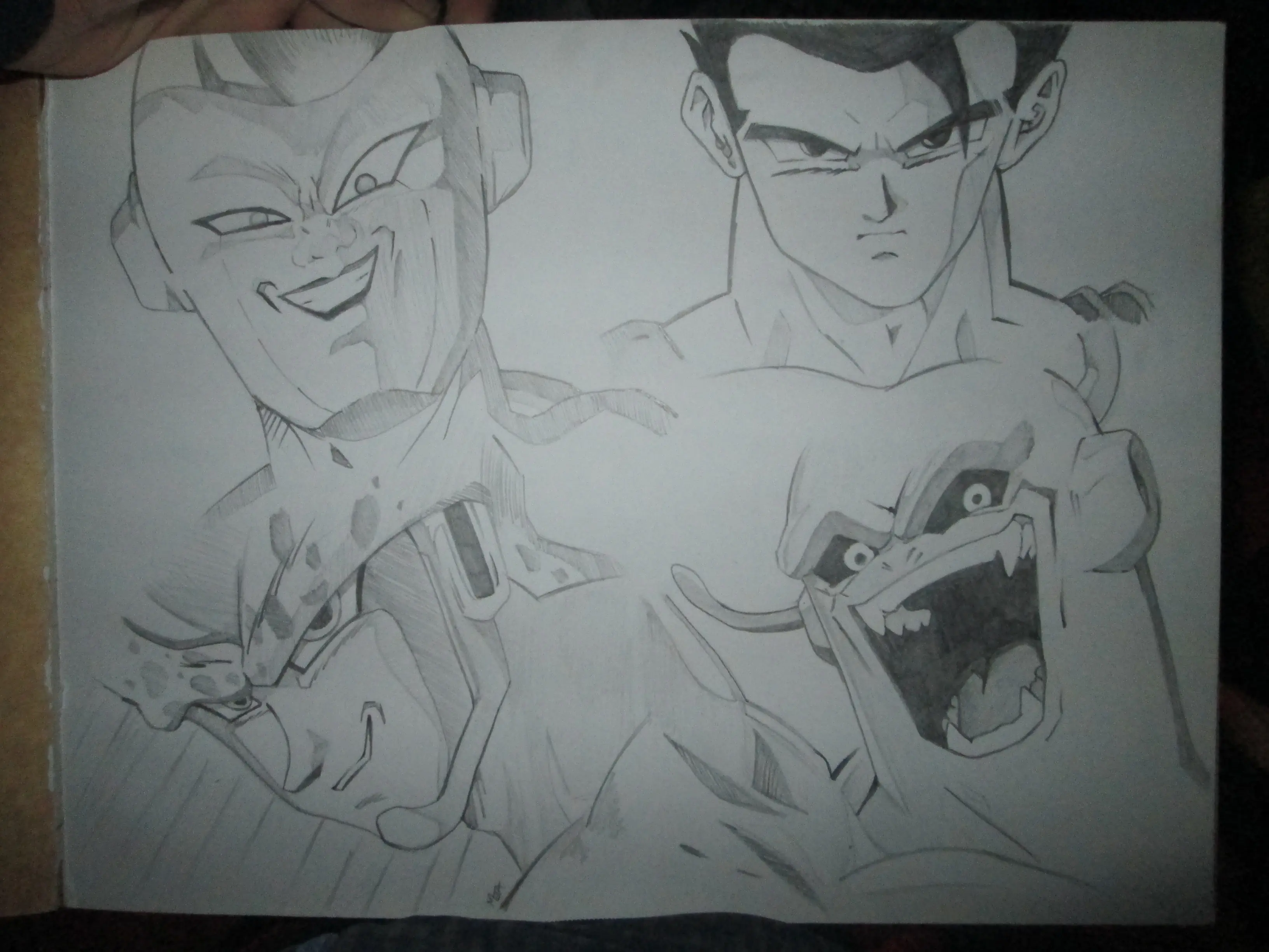 mis dibujos de dragon ball z 2014
