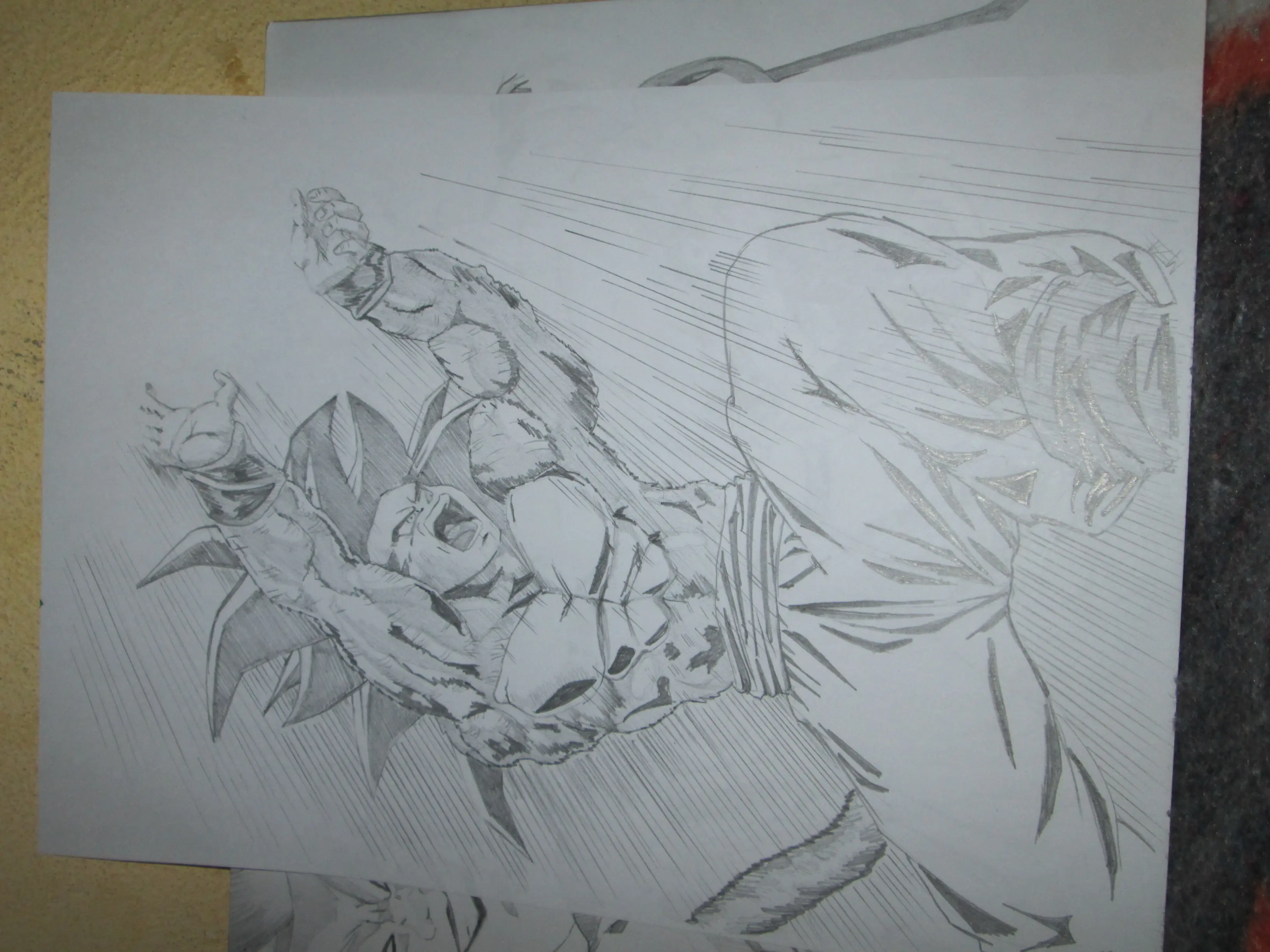 mis dibujos de dragon ball z 2014