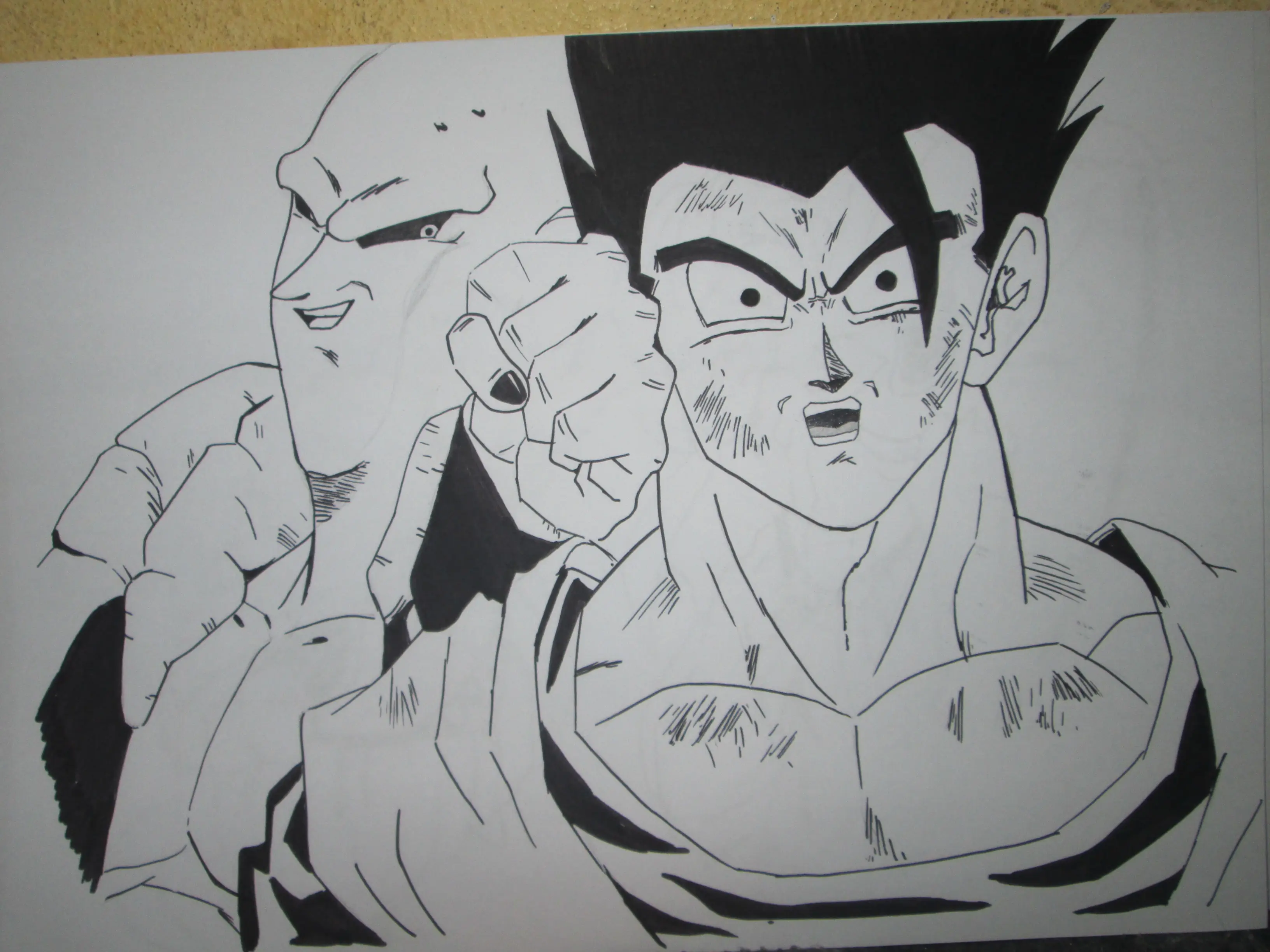 mis dibujos de dragon ball z 2014