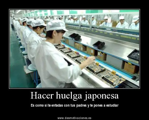 Huelga a la Japonesa, una leyebda urbana