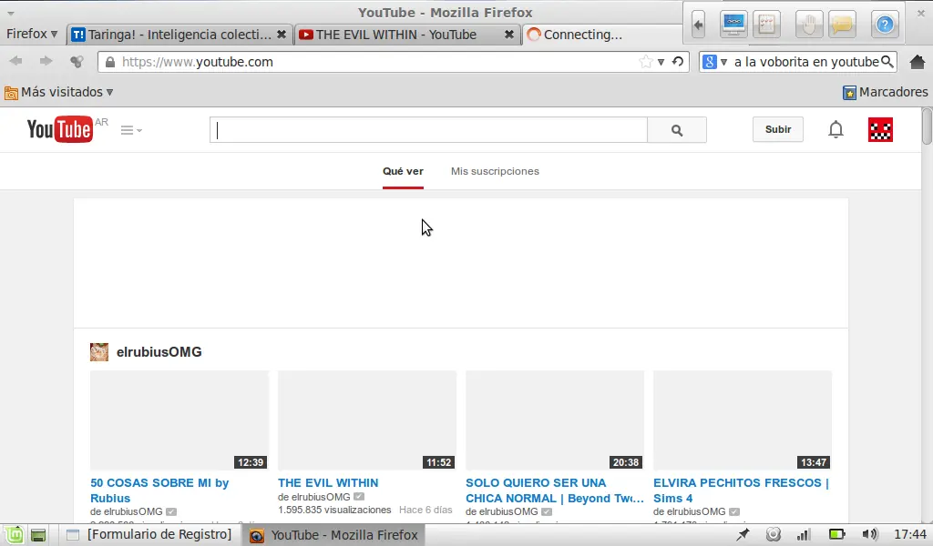 ¿La ¨Vivorita¨ en YouTube?