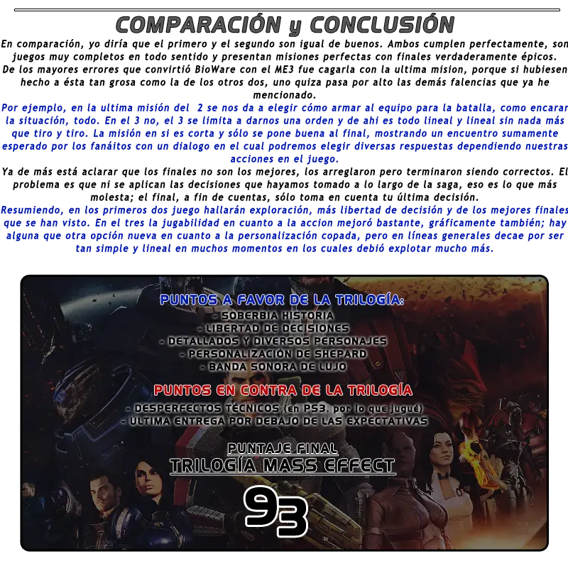 • Mass Effect Trilogy [Mi Análisis]
