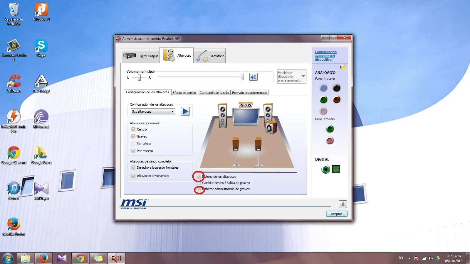 Sonido 5.1 en Google Chrome Y Win 7