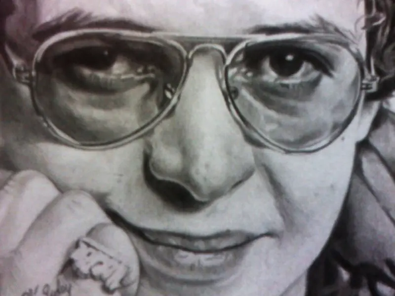 Retrato a lápiz paso a paso. Hector Lavoe.