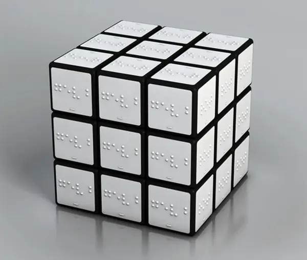 Cubo Rubik en braile