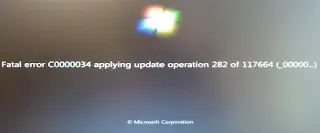 Error C0000034 al aplicar la actualización - Solución