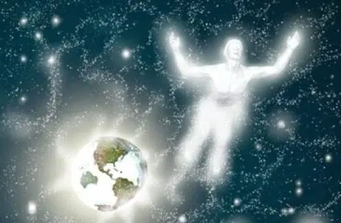 Seres espirituales teniendo una experiencia humana