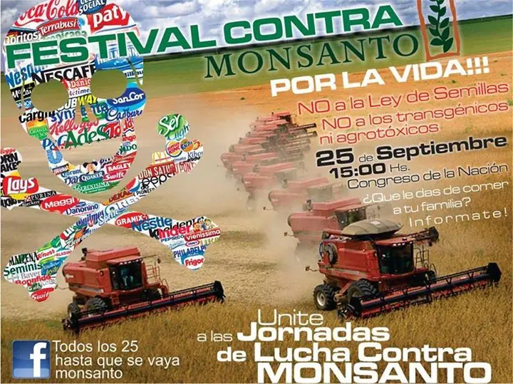 NO! A la nueva ley de semillas en Argentina.