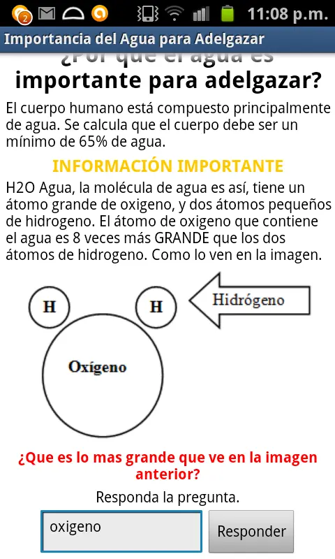 [Aplicación android] Bajar de peso con agua