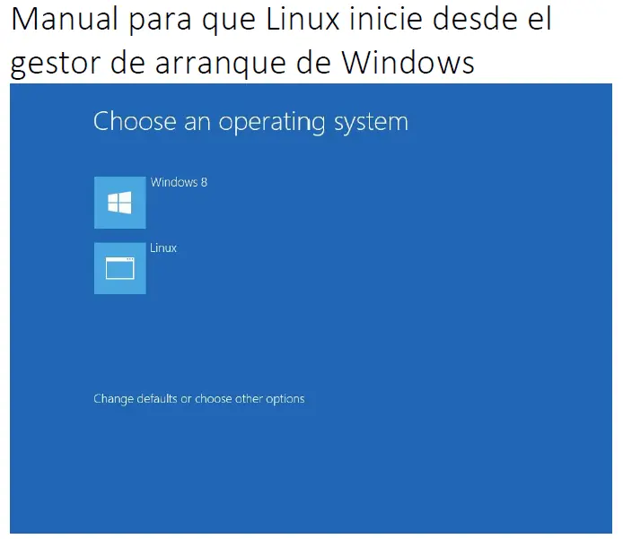 Manual para tener Linux en el gestor de arranque de Windows