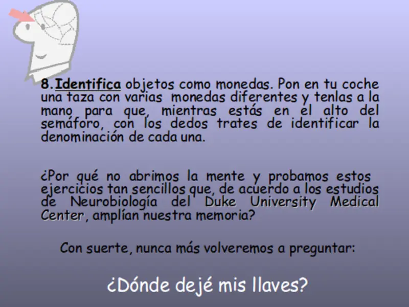 Pilates (contrología) para el cerebro (JD)