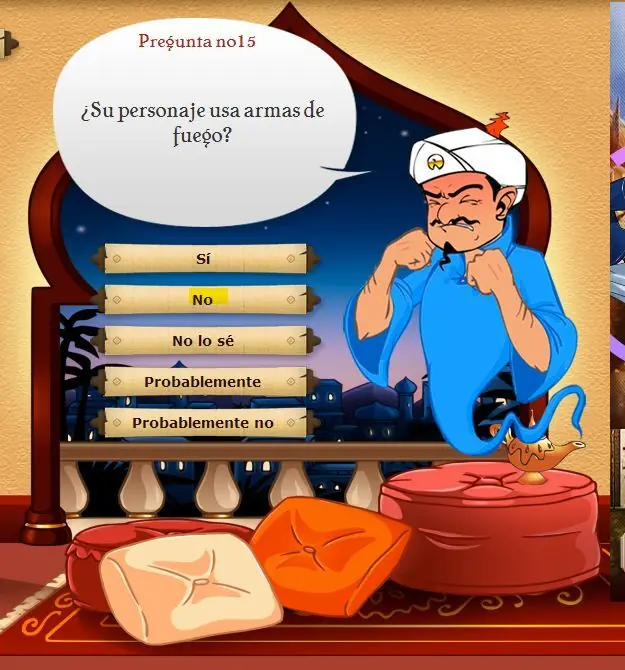 Jugué Akinator y te muestro lo que me pasó