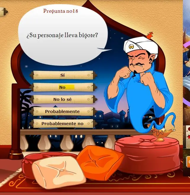 Jugué Akinator y te muestro lo que me pasó