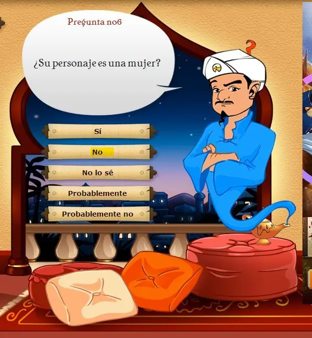 Jugué Akinator y te muestro lo que me pasó