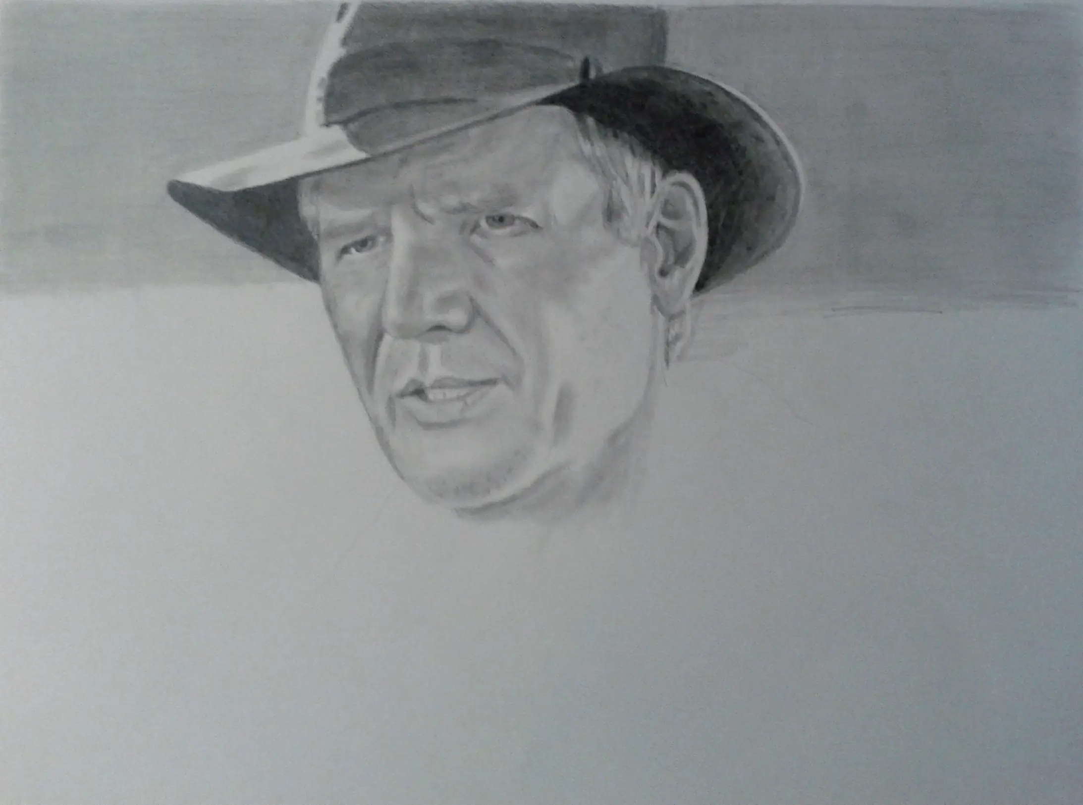 Harrison Ford en el personaje de Indiana Jones (dibujo)