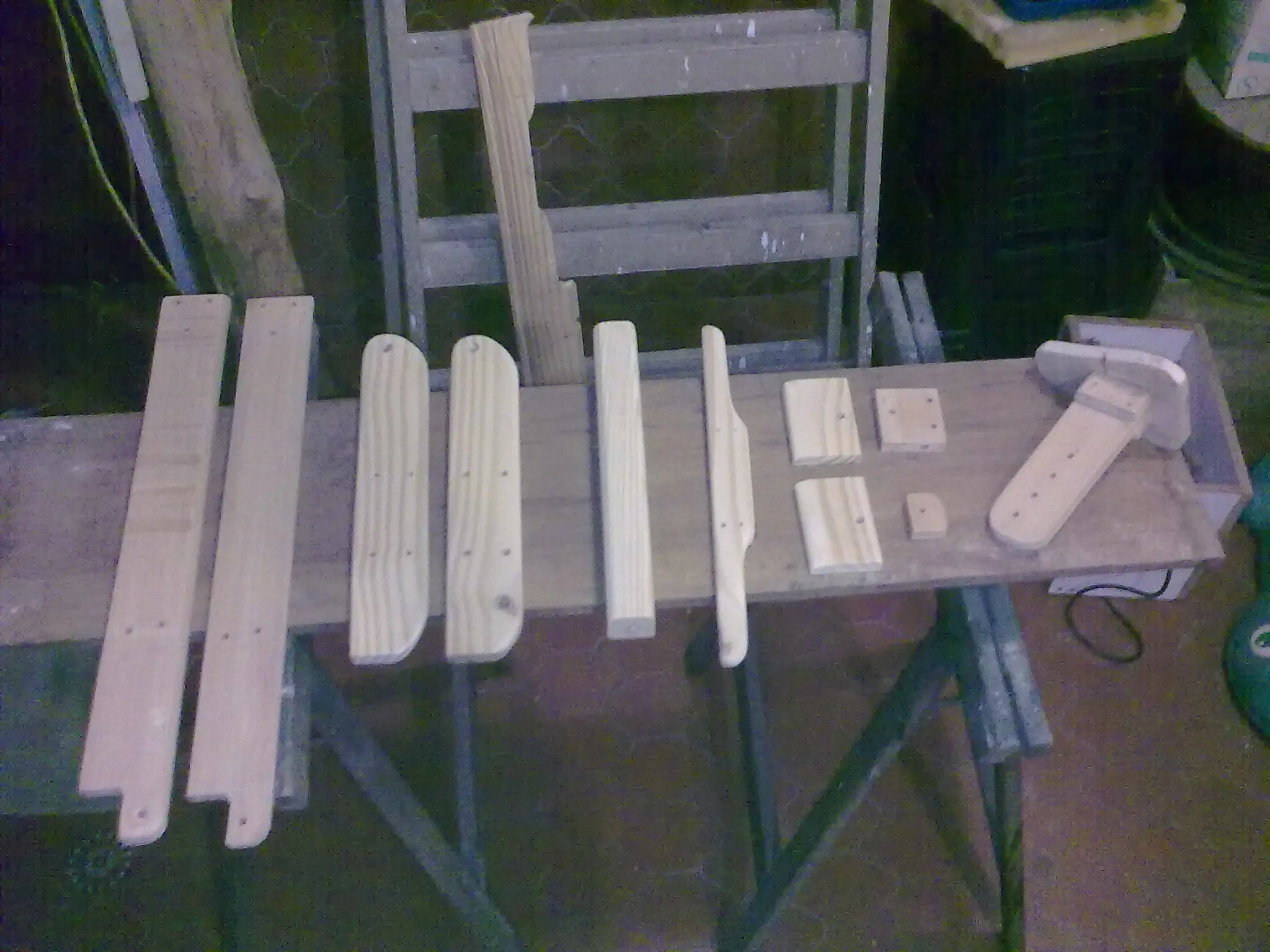 Triciclo de madera caminador