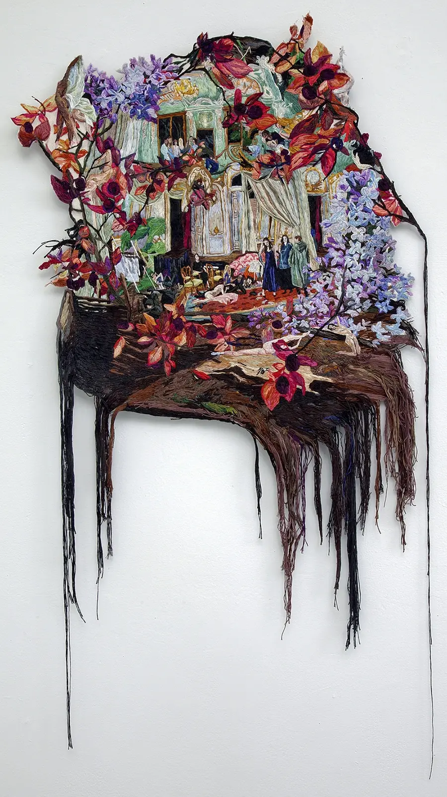 Los cuadros bordados de Sophia Narrett