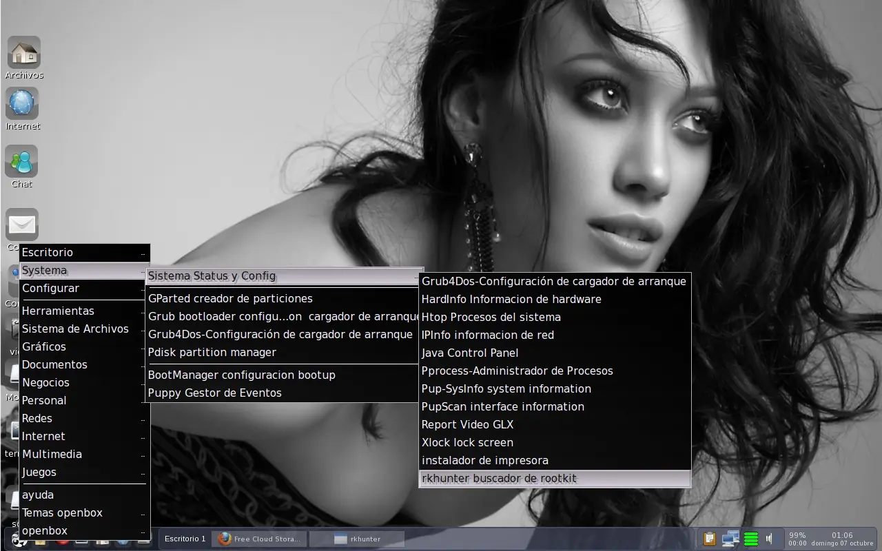 rkhunter buscador de rootkit para puppy