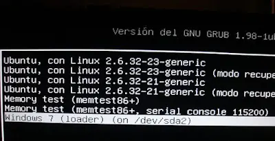 Configurar GRUB de Ubuntu para que inice WIndows por defecto