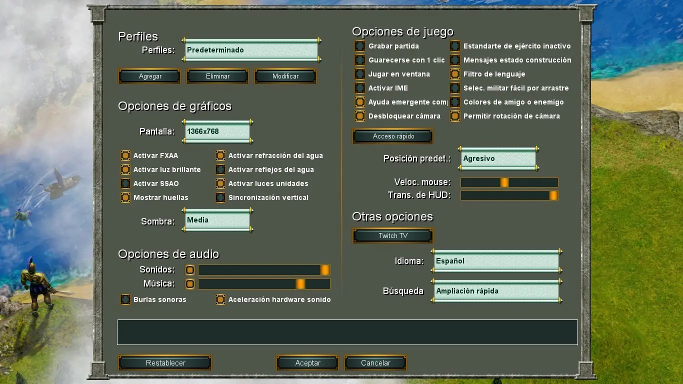 Aprende a configurar tu juego de PC Calidad - Rendimiento