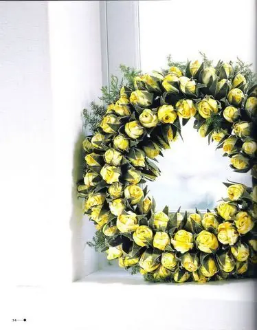 Flores y frutas en tela