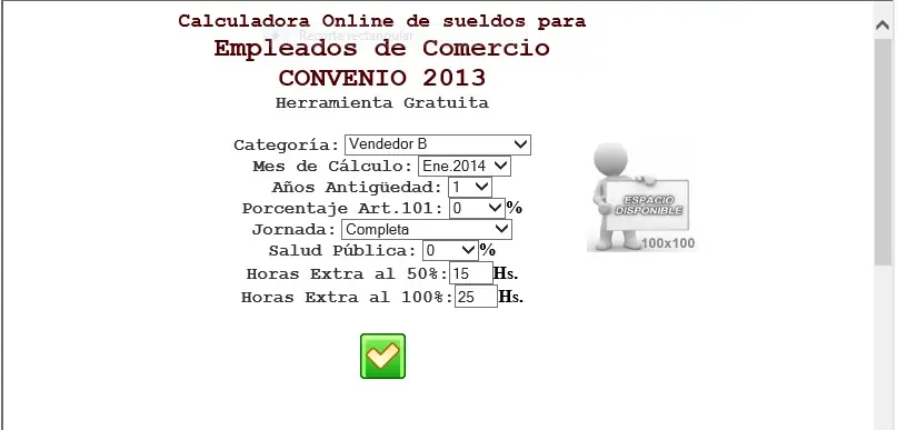 Calcula tu sueldo online