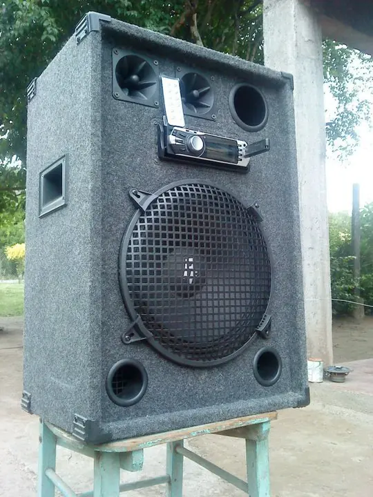 Bafle Potenciado con Stereo Mp3 Usb Sd Fm