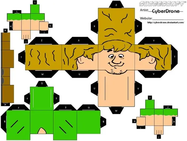 El mejor post de Cubeecraft(muñecos de papel)