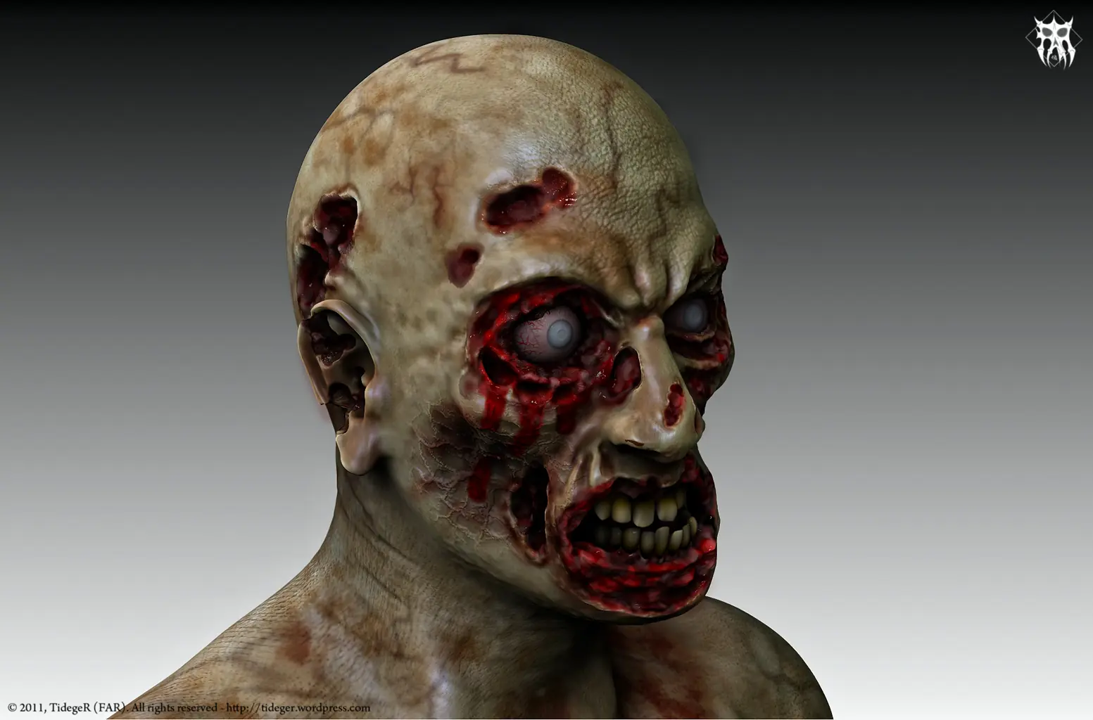 Muerto Viviente en 3D con Zbrush - TidegeR