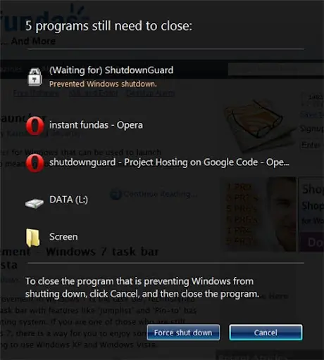 Shu***Guard Windows XP, 2000, 2003