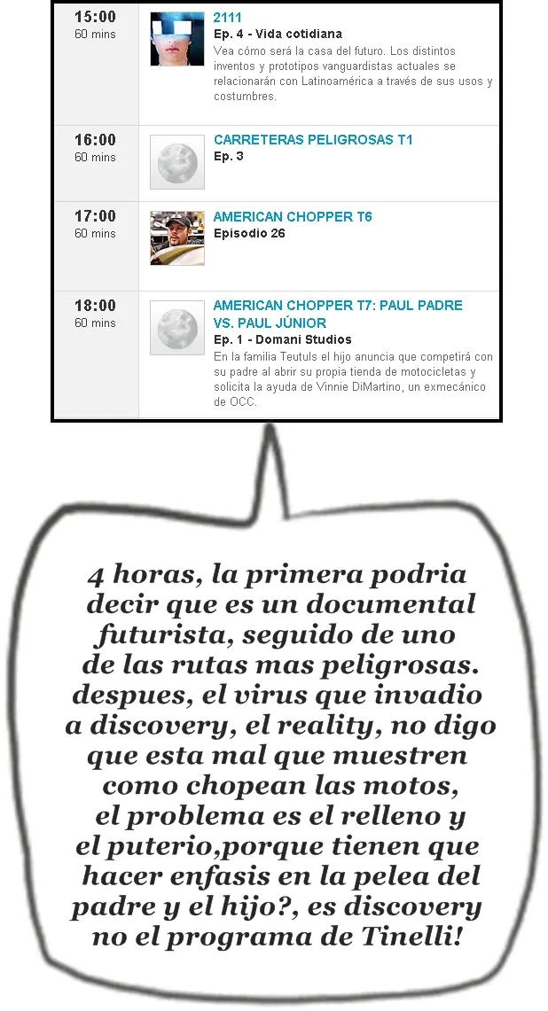 Que Pasa Con Discovery Channel?!