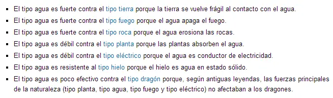 tipo agua