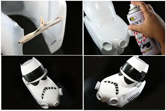 Como hacer un casco de stormtroopers