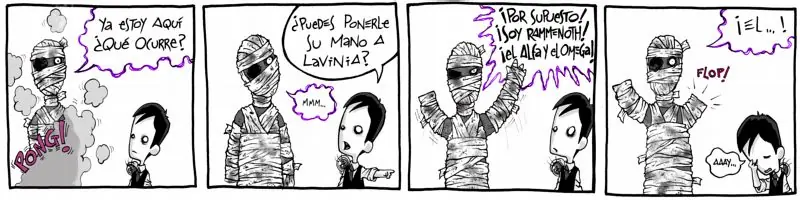 El joven Lovecraft II: Tiras comicas