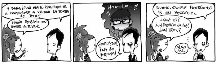 El joven Lovecraft II: Tiras comicas