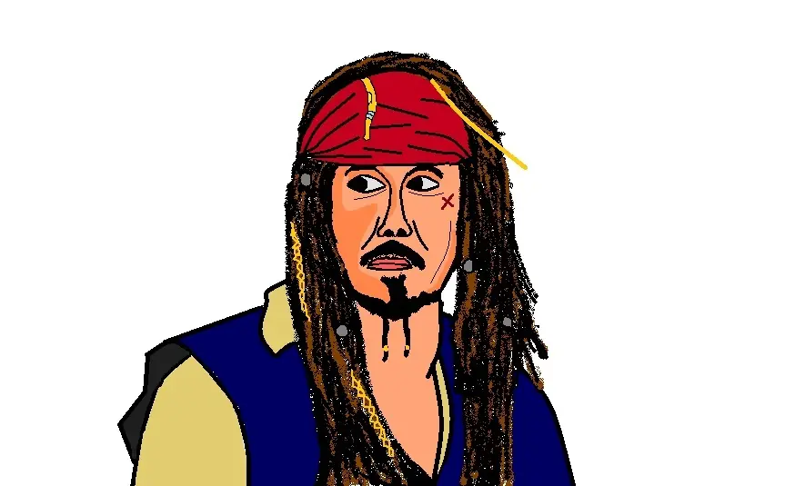 Dibuje a Jack Sparrow en Paint y te lo muestro
